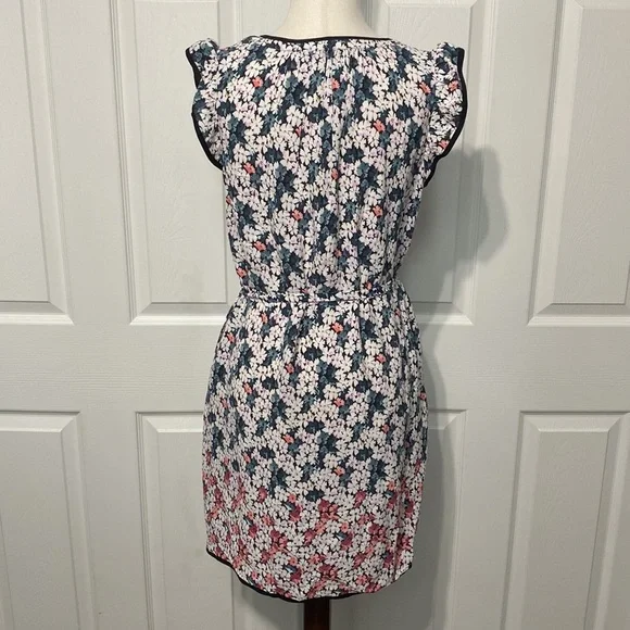 LOFT Floral Tie Front Dress - Picture 9 of 10